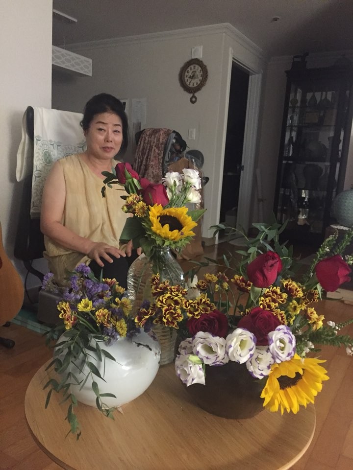 꽃이 너무좋아서
