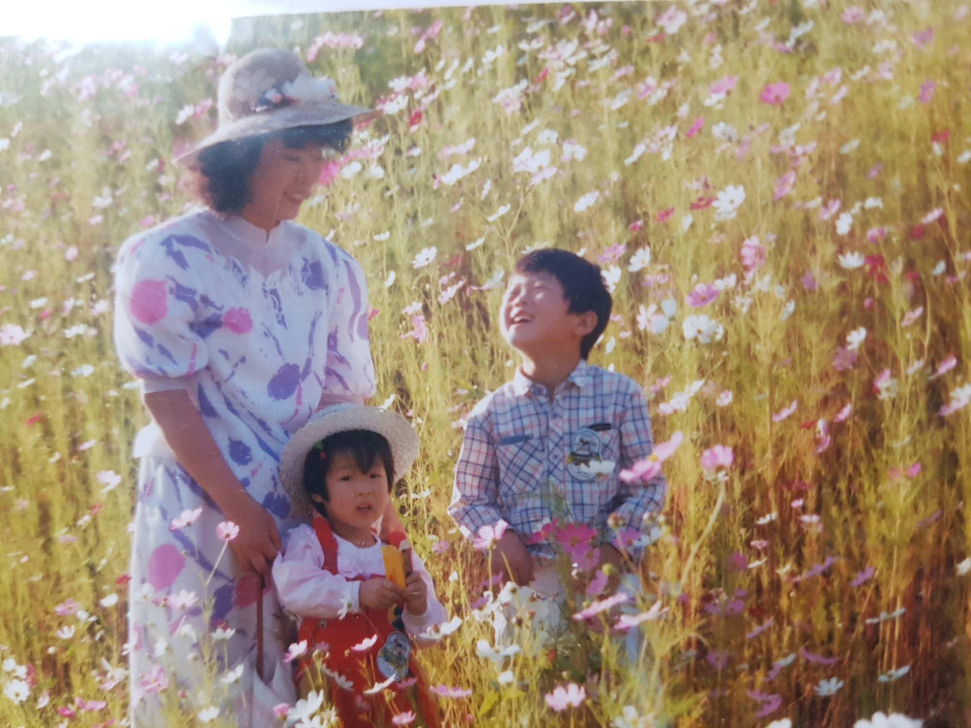 가을날 교철이와 유리와 함께.